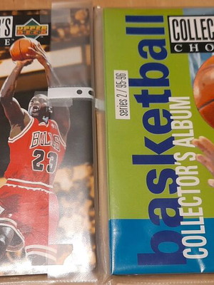 Upper Deck Basketball '95 '96 Series 1 και 2 σαν καινούργιο, πλήρες πακέτο