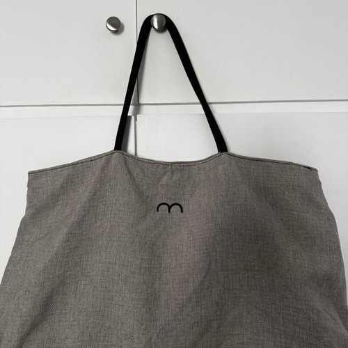 Christina Malle Shoulder Beach Bag used, large gray with eye design