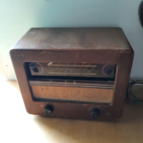 Orion 115A wooden vintage radio used, 1950s