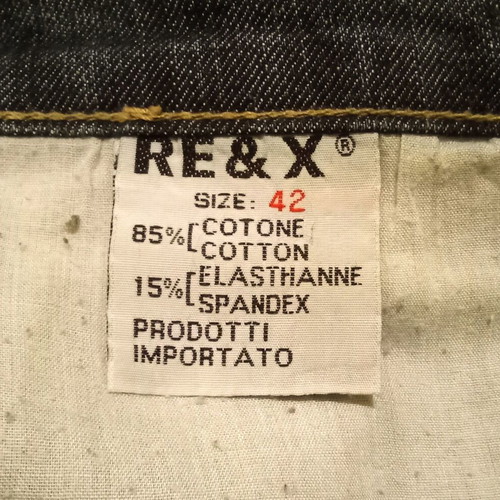 RE&X denim skirt, size 42, blue washed cotton blend