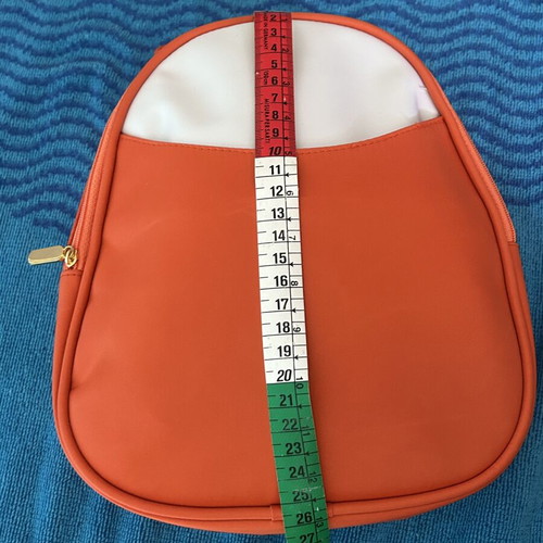 Lancaster small backpack new, waterproof, orange and white