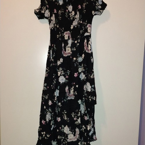 Summer dress like new, colorful, front short and back maxi, size S/M