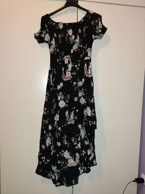 Summer dress like new, colorful, front short and back maxi, size S/M