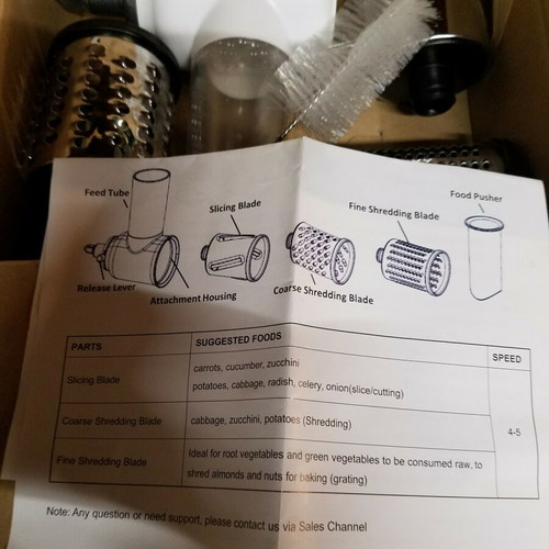Gvode slicer shredder attachment for KitchenAid mixer