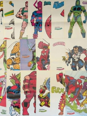Αφίσες Spider-Man και Captain America σαν καινούργιες, σετ 22