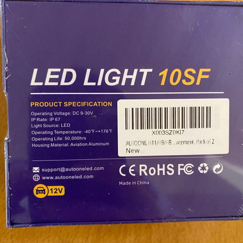 LED car fog lights for Xenon Type H11 new, unused