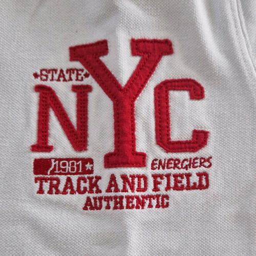 Energiers boys' t-shirt like new, size 140 cm, white and red