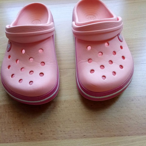 Crocs girls' slippers used, size 33-34