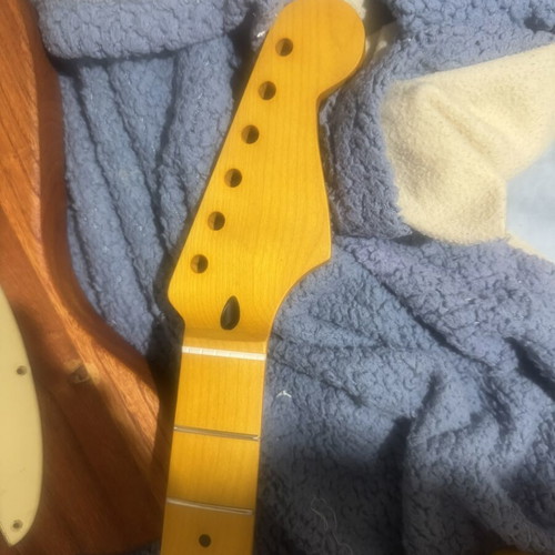 Stratocaster guitar neck new Canadian maple yellow Vnexk