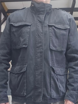 Jean jacket used, size XL, black