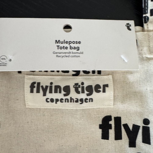Flying Tiger Copenhagen shoulder bag new, fabric 40x35 cm