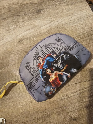Superheroes Etihad pouch with water bottle and notebook new