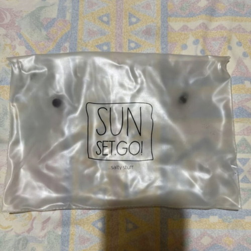 SunSetGo double face bikini set like new, size M/L, black and leopard