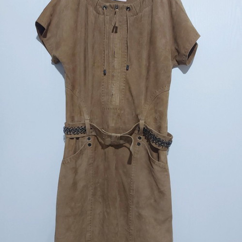 Laurel velvet dress like new, brown, size L
