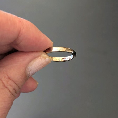 Silver ring gold plated with evil eyes like new