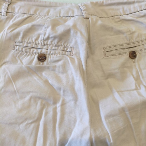 Chino shorts beige used size M with turned-up cuffs