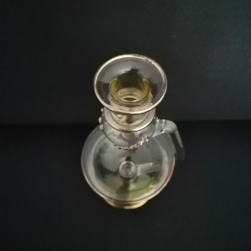 Handmade Egyptian essential oil diffuser Pyrex glass with gold details new