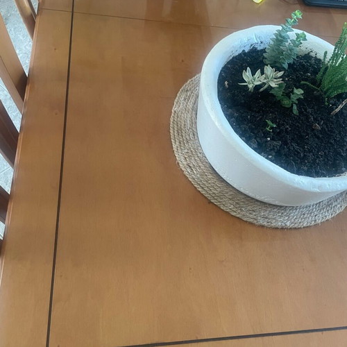 Dining table for 6 used, solid wood with extension