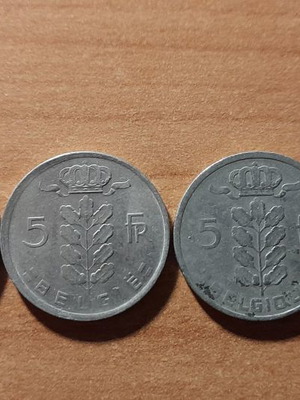 Συλλογή νομισμάτων μεταχειρισμένη από το Βέλγιο, franc