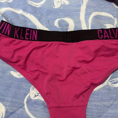 Calvin Klein bikini set like new, fuchsia with black elastic band