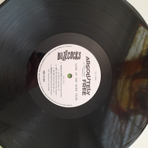 Buzzcocks Live at the Roxy Club vinyl record used, rock