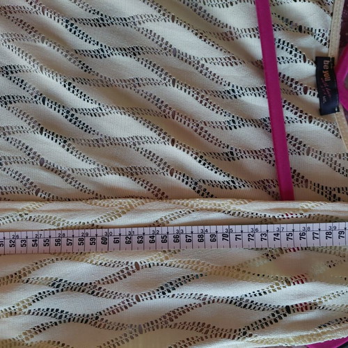 Boho vest with fringes, soft yellow, like new, size L