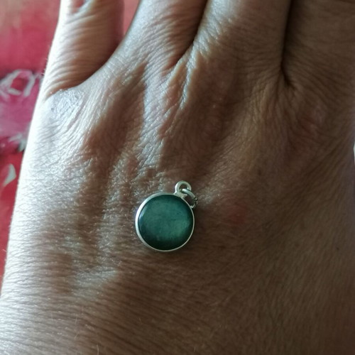 Silver 925 pendant with natural labradorite, new
