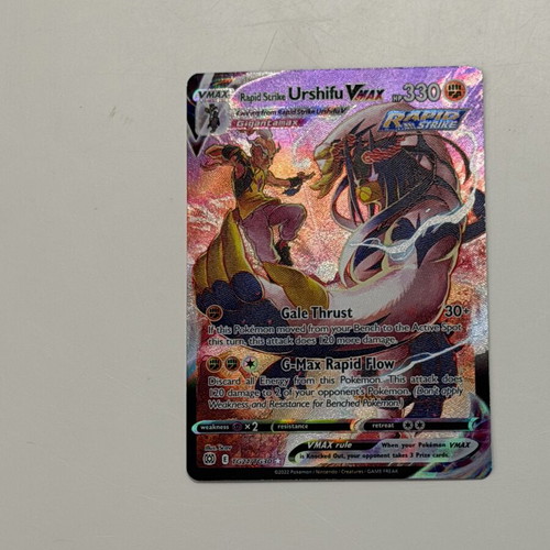 Pokémon Card Rapid Strike Urshifu VMAX like new