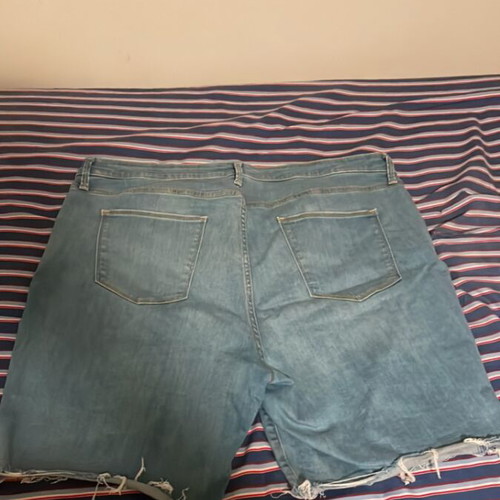 Jeans bermuda women's like new, size 5XL, turquoise