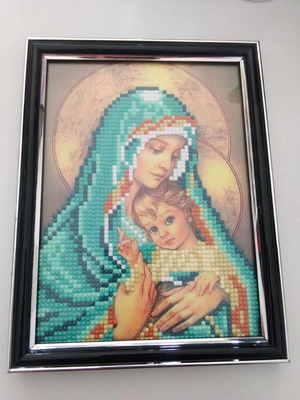 Icon ready diamond painting new, size 20x15 cm