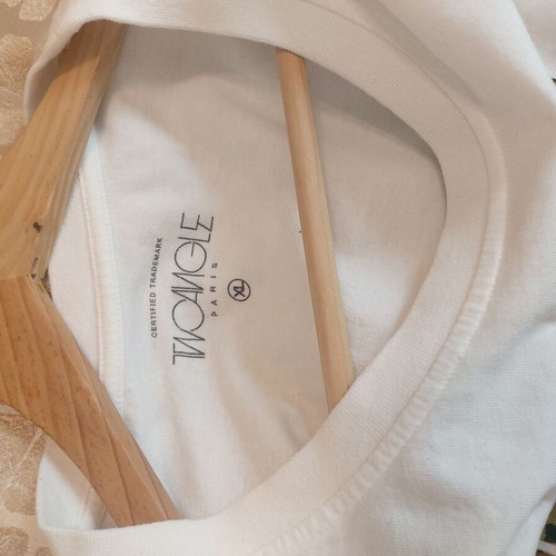 Men's t-shirt used XL white 100% cotton
