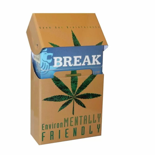 Metal cigarette pack case with magnet new