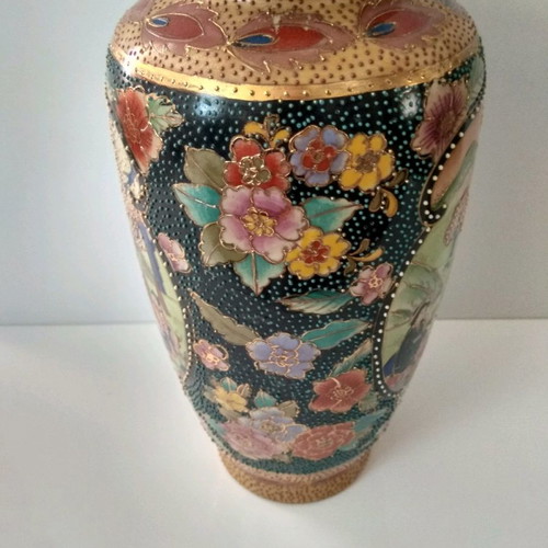 Satsuma vase used, height 26cm