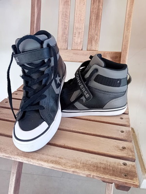 Converse All Star παιδικά παπούτσια νούμερο 37 σαν καινούργιο, μαύρο και γκρι