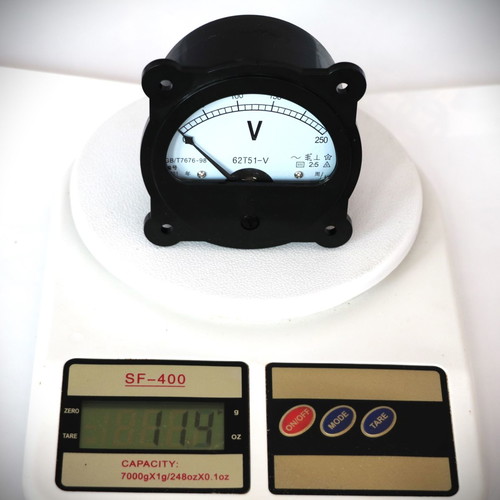 AC current meter analog voltmeter 0-250V new large dial