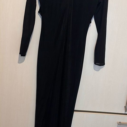 Vintage black dress used with transparency, size M