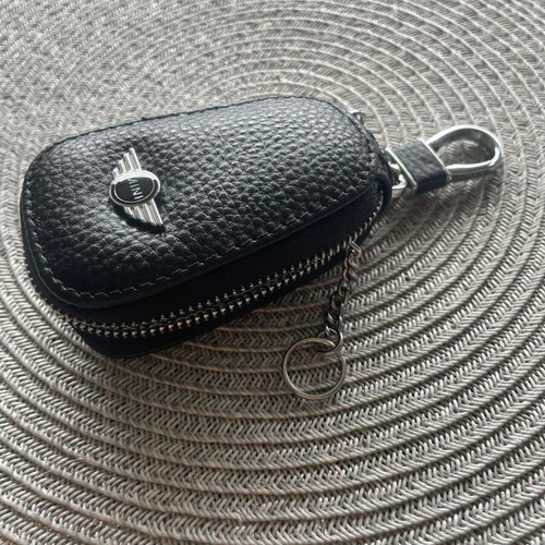 Mini Cooper Car Key Case new, black genuine leather