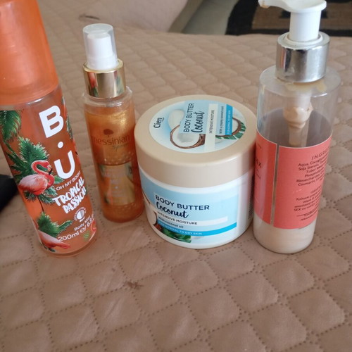 Deodorant spray and three body creams like new