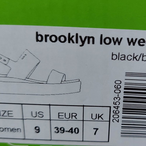 Crocs Brooklyn Low Wedge Black sandals like new