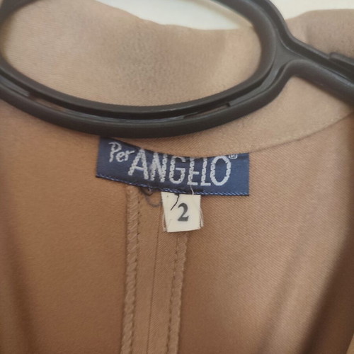Per Angelo women's suede jumpsuit beige like new size M