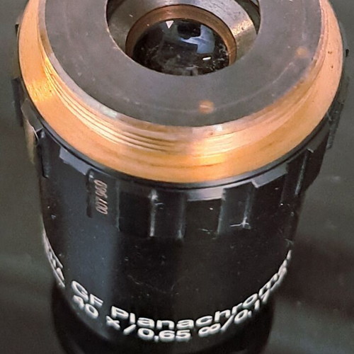 Carl Zeiss Jena GF Planachromat 40x/0.65 microscope objective lens