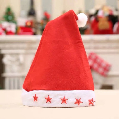 Christmas Santa Hat with Light Red One Size