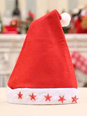 Christmas Santa Hat with Light Red One Size