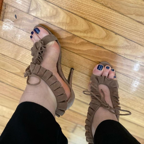 Toi&Moi suede heels like new, size 38, brown