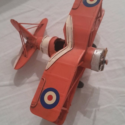 Collectible metal iron airplane