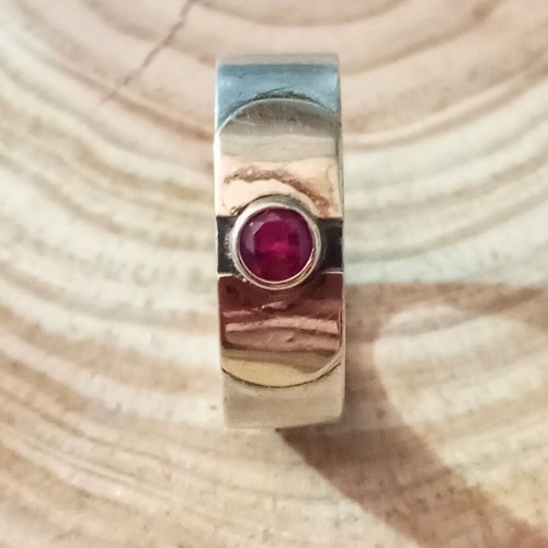 Silver-gold ring 925 585 like new, size 56