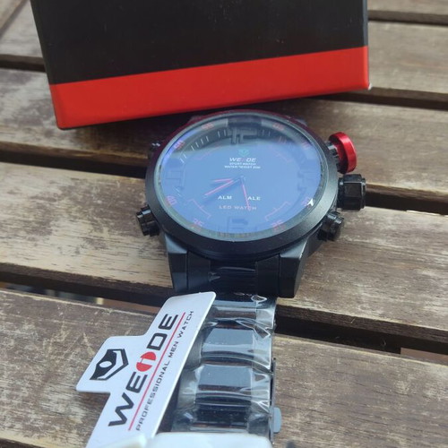 Weide Chronograph Men's Watch New Black