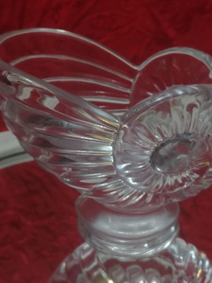 Art Nouveau Vannes le Chatel Nautilus Shell Crystal Candy Dish
