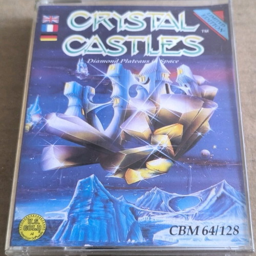 Crystal Castles Diamond Plateaus In Space Commodore cassette US Gold
