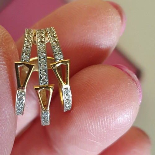 Valentina Feragni 925 earcuff earring new, gold and silver